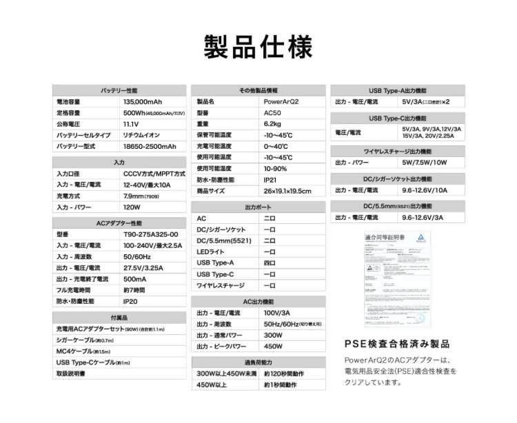 コンセントも使えるモバイルバッテリー